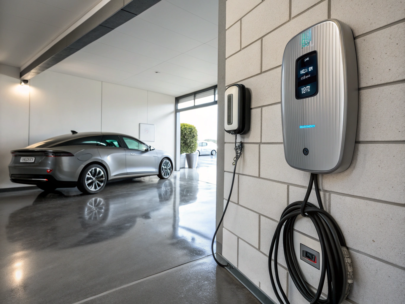 Installation d'une borne de recharge rapide en garage privé