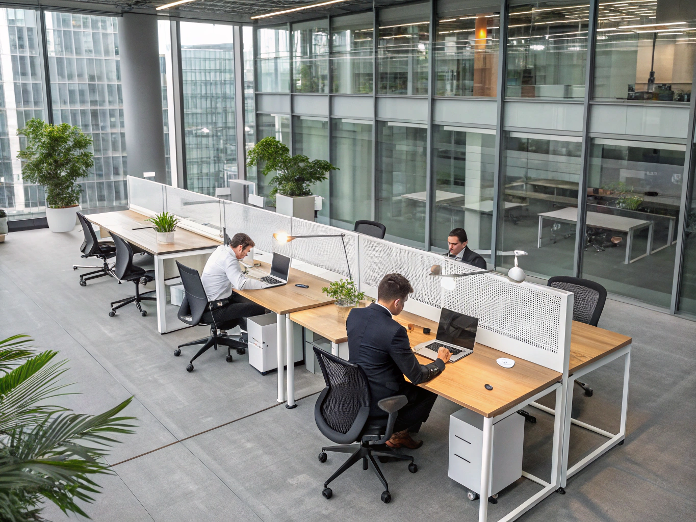 Système d'éclairage LED design pour bureaux professionnels
